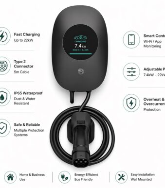 Φορτιστής Ηλεκτρικού Οχήματος (EV Wallbox) electronistas.gr