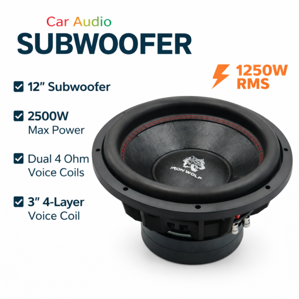 Subwoofer Αυτοκινήτου 12'' 2500W electronistas.gr