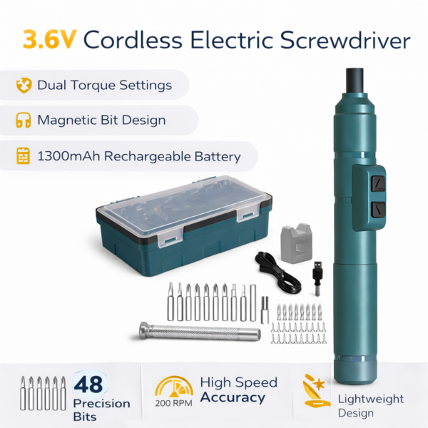 Κατσαβίδι Μπαταρίας 3.6V με Μαγνητική Υποδοχή & Μπαταρία 1.3Ah electronistas.gr