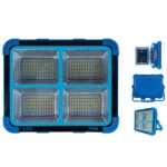 Ηλιακός Προβολέας Εργασίας – Έκτακτης Ανάγκης 1500W με Πάνελ Μπλε electronistas.gr