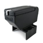 Τεμπέλης Αυτοκινήτου Universal Με Ποτηροθήκη & 3 Θύρες USB Μαύρος electronistas.gr