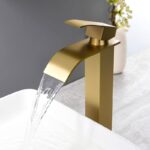 Αναμεικτική Μπαταρία Νιπτήρα Καταρράκτη Χρυσή electronistas.gr