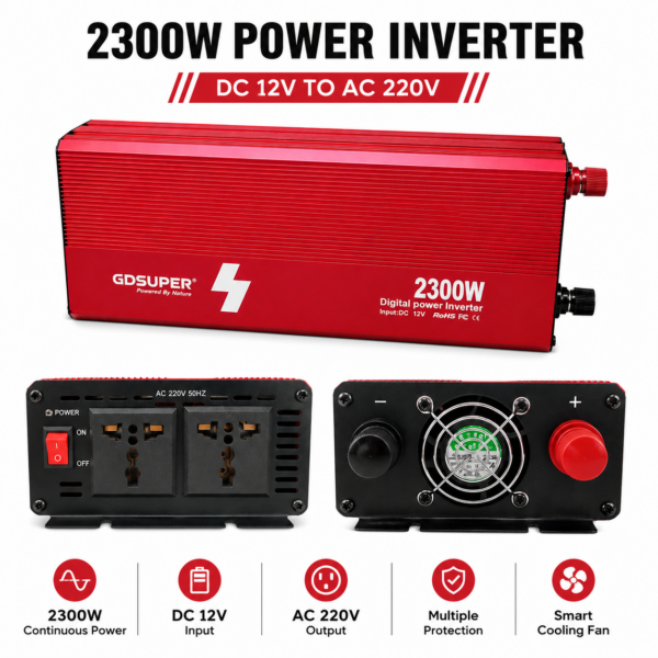Μετατροπέας Ρεύματος Inverter 2300W electronistas.gr