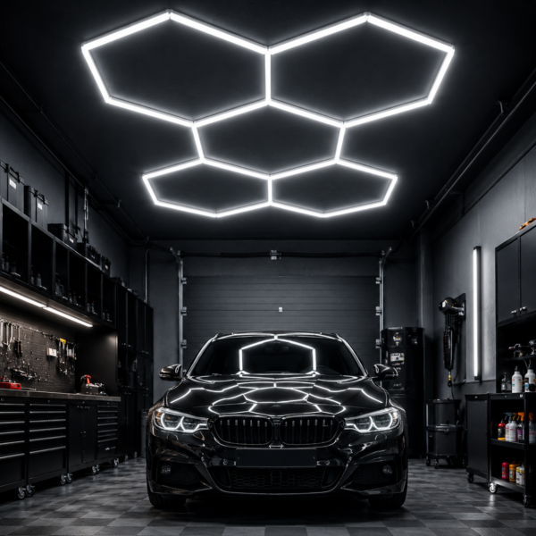 LED Εξαγωνικό Φωτιστικό Οροφής με 5 Κυψέλες 6500K electronistas.gr