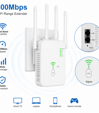 WiFi Repeater 300Mbps με LAN/WAN electronistas.gr