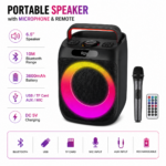 Φορητό Ηχείο Bluetooth 6.5" με Μικρόφωνο & Τηλεχειριστήριο electronistas.gr