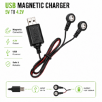 Μαγνητικός Φορτιστής USB 5V σε 4.2V electronistas.gr