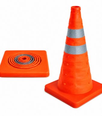 Πτυσσόμενος Κώνος Κυκλοφορίας 45cm Πορτοκαλί electronistas.gr
