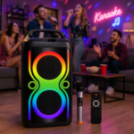 Φορητό Ηχείο Karaoke 8000W 2×6.5" με Ασύρματο Μικρόφωνο & LED Φωτισμό electronistas.gr
