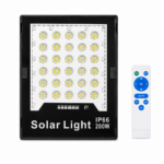 Ηλιακός Προβολέας LED 200W IP66 με Τηλεχειριστήριο 6500K electronistas.gr