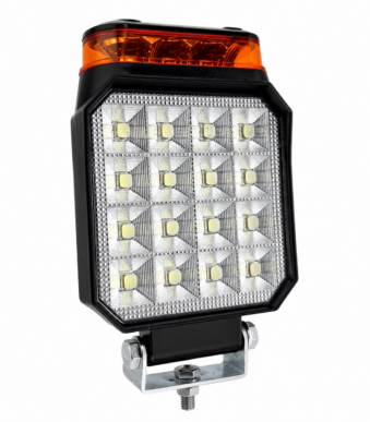 Προβολέας Εργασίας LED 30W με Πορτοκαλί Φάρο 9-50V electronistas.gr