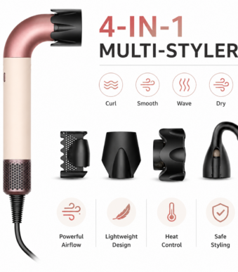 Πιστολάκι Μαλλιών Multi-Styler με 4 Κυλίνδρους Styling electronistas.gr