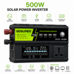 Μετατροπέας Ρεύματος 500W 12V/24V DC σε 220V/110V AC με Οθόνη LCD & 4 Θύρες USB electronistas.gr