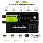 Μετατροπέας Ρεύματος 1000W 12V/24V DC σε 220V/110V AC με Οθόνη LCD & 4 Θύρες USB electronistas.gr