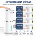 Αυτόματος Διανομέας Σαπουνιού Αφρού 380ml με Αισθητήρα Υπερύθρων electronistas.gr