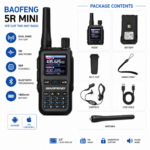Mini Ασύρματος Πομποδέκτης Baofeng 5RMINI1 UHF/VHF 5W με Bluetooth electronistas.gr