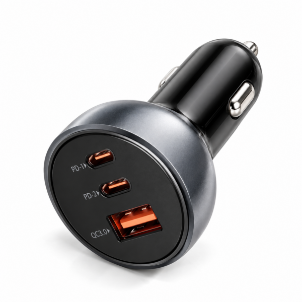 Φορτιστής Αυτοκινήτου 68W με 3 Θύρες USB, Γρήγορη Φόρτιση PD & QC 3.0 electronistas.gr