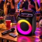 Φορητό Ηχείο Bluetooth Karaoke με Ασύρματο Μικρόφωνο electronistas.gr