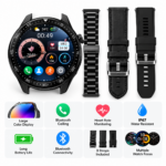 Smartwatch με Bluetooth Κλήσεις, Έγχρωμη Οθόνη & 3 Λουράκια electronistas.gr
