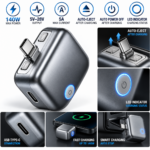 Έξυπνος Αντάπτορας Φόρτισης USB-C 140W με Αυτόματη Αποσύνδεση electronistas.gr