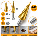 Κωνικό Τρυπάνι Διαβαθμισμένης Κοπής 4-12mm electronistas.gr