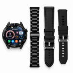 Smartwatch με Bluetooth Κλήσεις, Έγχρωμη Οθόνη & 3 Λουράκια electronistas.gr