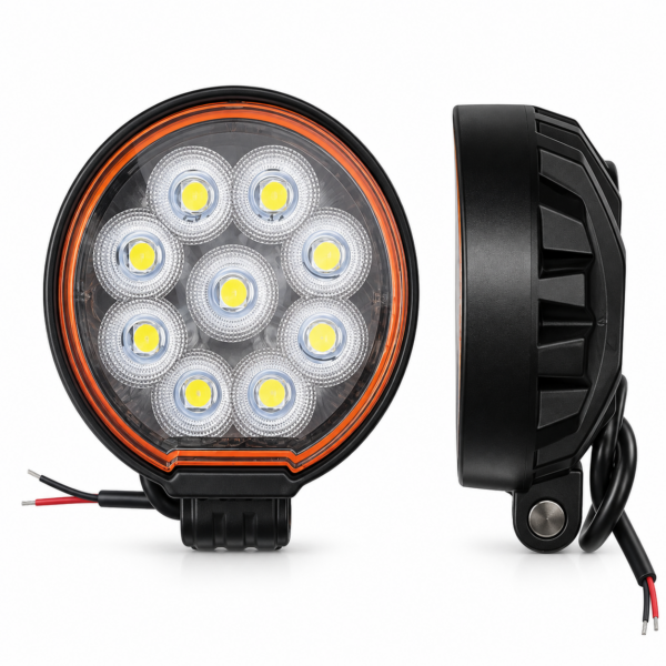 Στρογγυλός Προβολέας Εργασίας LED 27W Slim 85mm Universal 10V–80V DC electronistas.gr